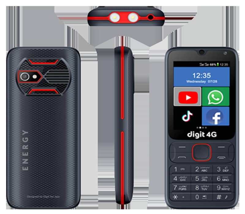 Jazz Digit 4G Energy Touch and Type Box Pack Phones 2