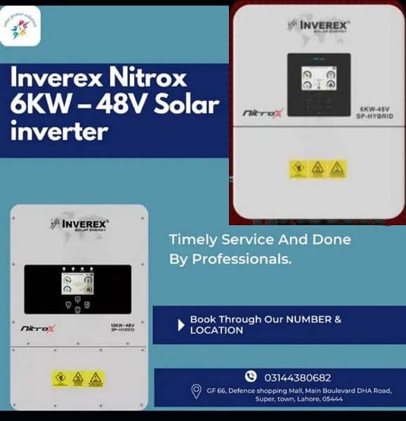 inverex nitrox 6kw hybrid on grid all solar electronic etc. 0