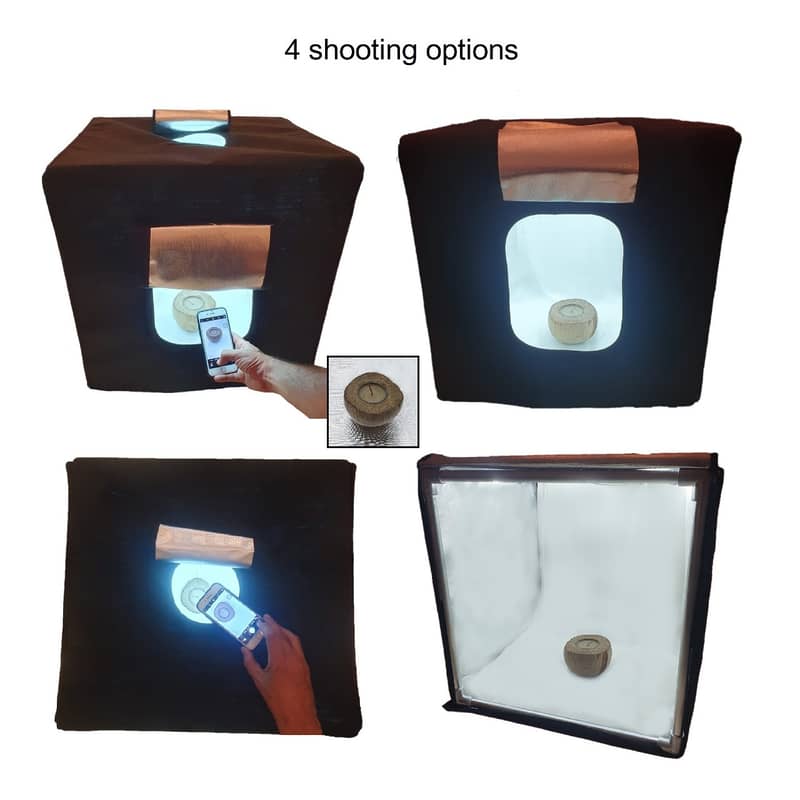 Product phography box with LED lights 55 x 55 x 55cm 8