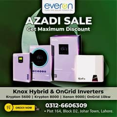 knox Hybrid Ongrid Inverter 4kw, 6kw, 10kw, ip21, ip65