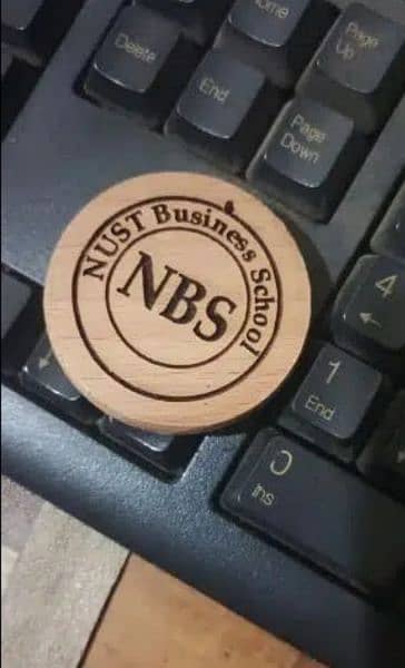 Wooden keychains Promotional with Logo and text engraving 5