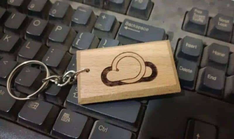 Wooden keychains Promotional with Logo and text engraving 12