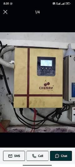 cherry U. S. A inverter with 2 solar plates