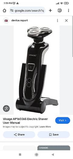 visage electric shaver