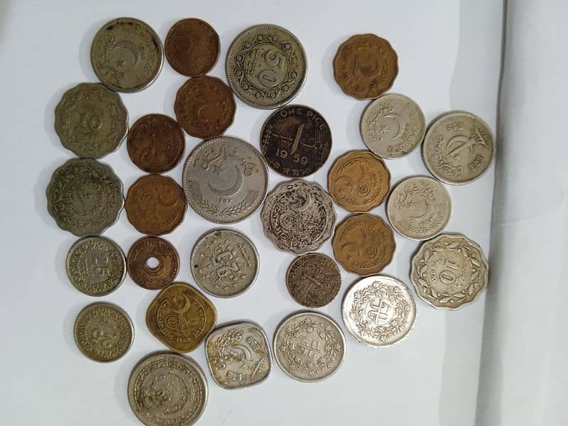 Pakistani old 28 coins for sale 2