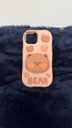 Bear Cover with popsocket Attached