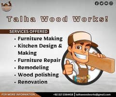 Furniture ploish/wood works/Talha wood works 0