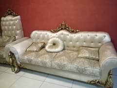 Only few month used 7seater imported sofa set with side table for sell