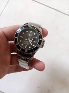 LIGE Black dial watch (ROLEX STYE)