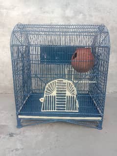 Birds Pinjra Gray & Off-white Very Good Condition ( 0303 6350344 )