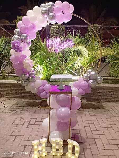 Birthday party / aqeeqa event decoration 8