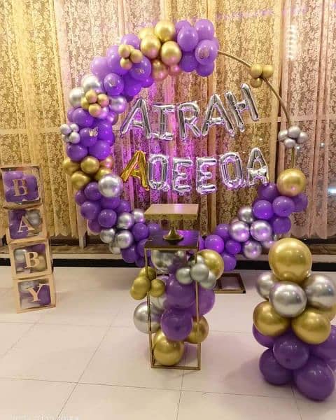 Birthday party / aqeeqa event decoration 10