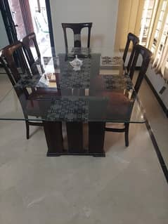 Dining table with 6 chairs