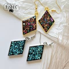 DIY RESIN EARRINGS HANDMADE