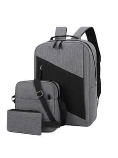 3Pcs Laptop Bag With USB Port