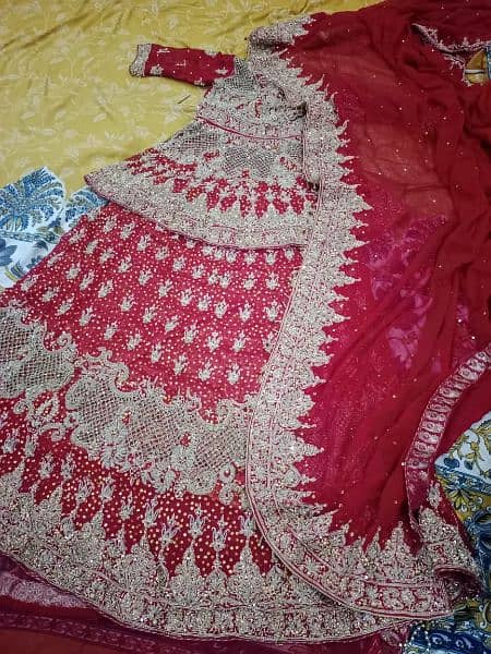 bridal lehanga red color 1