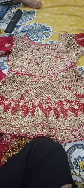 bridal lehanga red color 3