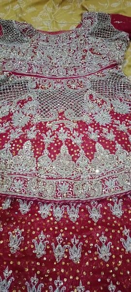 bridal lehanga red color 4