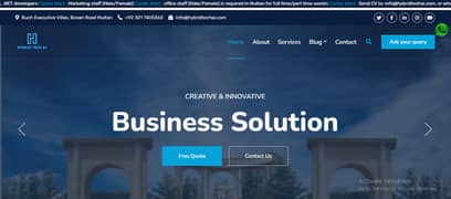 Website, CMS, LMS, ERP online softwares