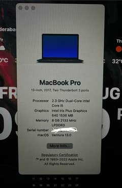 Mac book pro in good codition