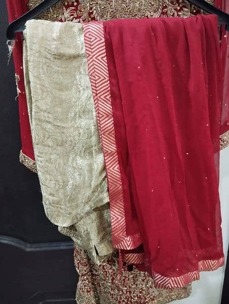 heavy fancy suit in mehroon red color 8