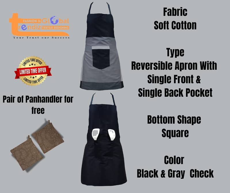 Apron Outer 100% cotton and Liner 7