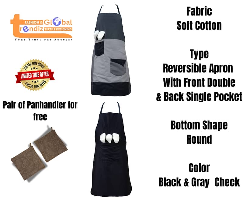 Apron Outer 100% cotton and Liner 8