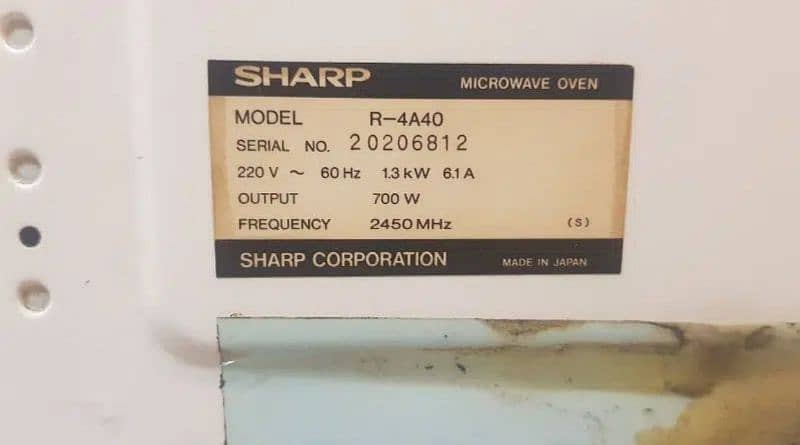 SHARP MICROWAVE - IMPORTED 4