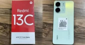 Xiaomi Redmi 13c just 2 day used full warranty  (6+6) ram 128gb hard