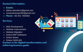 Custom website development services.