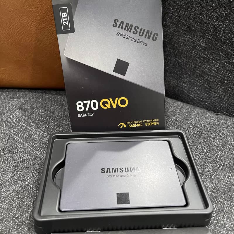 New Open Box Samsung 870 QVO 2TB Solid State Drive 2.5" SATA SSD 3