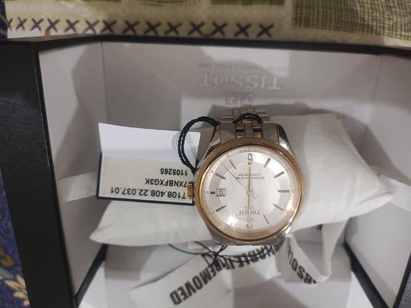 TISSOT POWERMATIC 80 COSC BALLADE ROSE GOLD TWO TONE 40mm SIZE 2