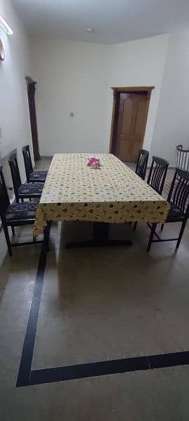 embassy used 14 seater dinning table and chair 4