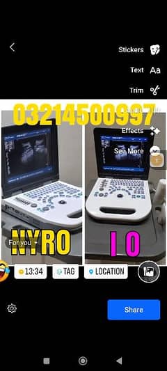 NYRO 10 NOTE BOOK BATTERY OPRATED ULTRASOUND MACHINE FOR SALE