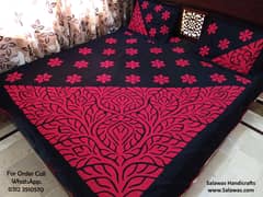 Sindhi Aplic Ralli  Aplic Bed Sheets