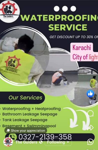 A Grade Waterproofing Treatment