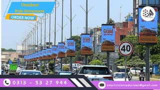 SMD Pole Streamers Installation in Pakistan | GKGD LED Display