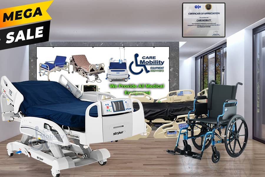 Hospital Bed for Sale in Pakistan/Surgical Bed Patient Bed ICU Bed 8