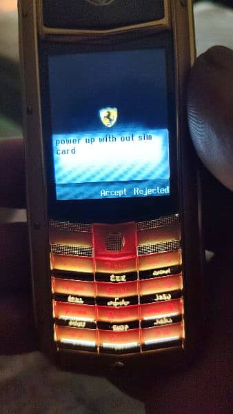 vertu T1 Ferrari gold plated special edition 5