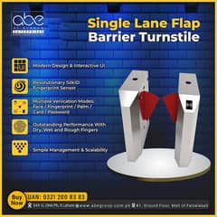 Single Lane Flap Barrier Turnstile Barrier with RFID reader