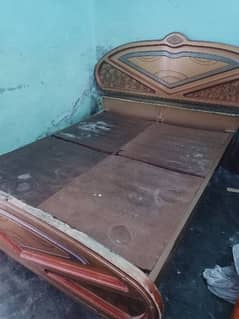 bed , side tables, drassing table, show case