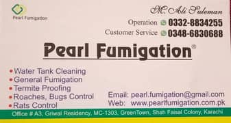 Pest Control, Termite Control, Fumigation Spray, water tank cleaning