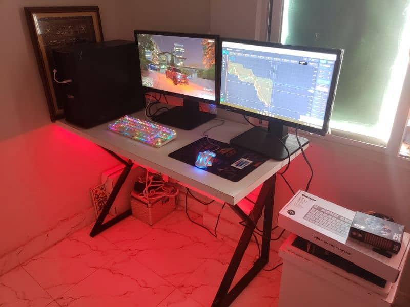 computer setup for sale gaming and software only 1 mnth used 40k final 2