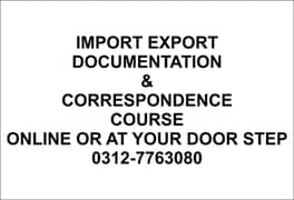 Import Export course