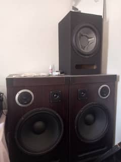 amplifier woofer 2 big speakers