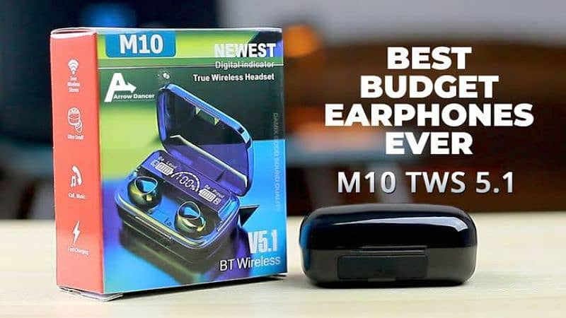 M10 TWS Wireless Bluetooth Earbuds 0