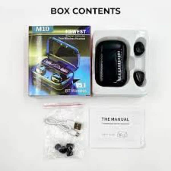 M10 TWS Wireless Bluetooth Earbuds 1