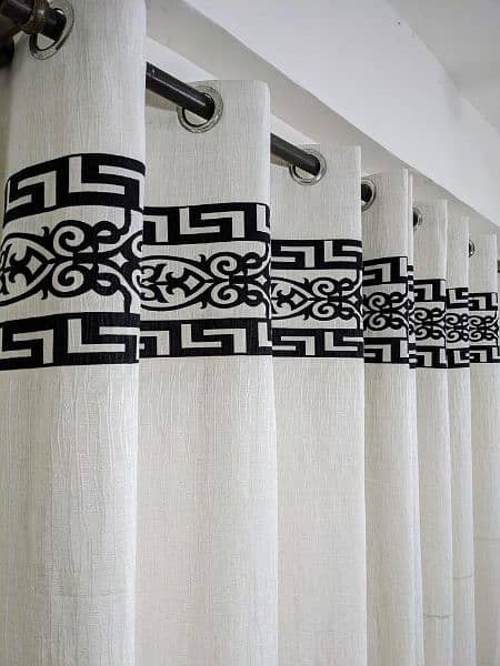 1 Pc Jacquard Senf Motif Curtain 2