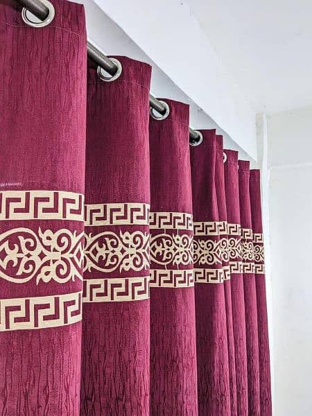 1 Pc Jacquard Senf Motif Curtain 6