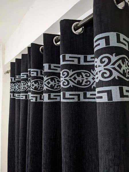 1 Pc Jacquard Senf Motif Curtain 9